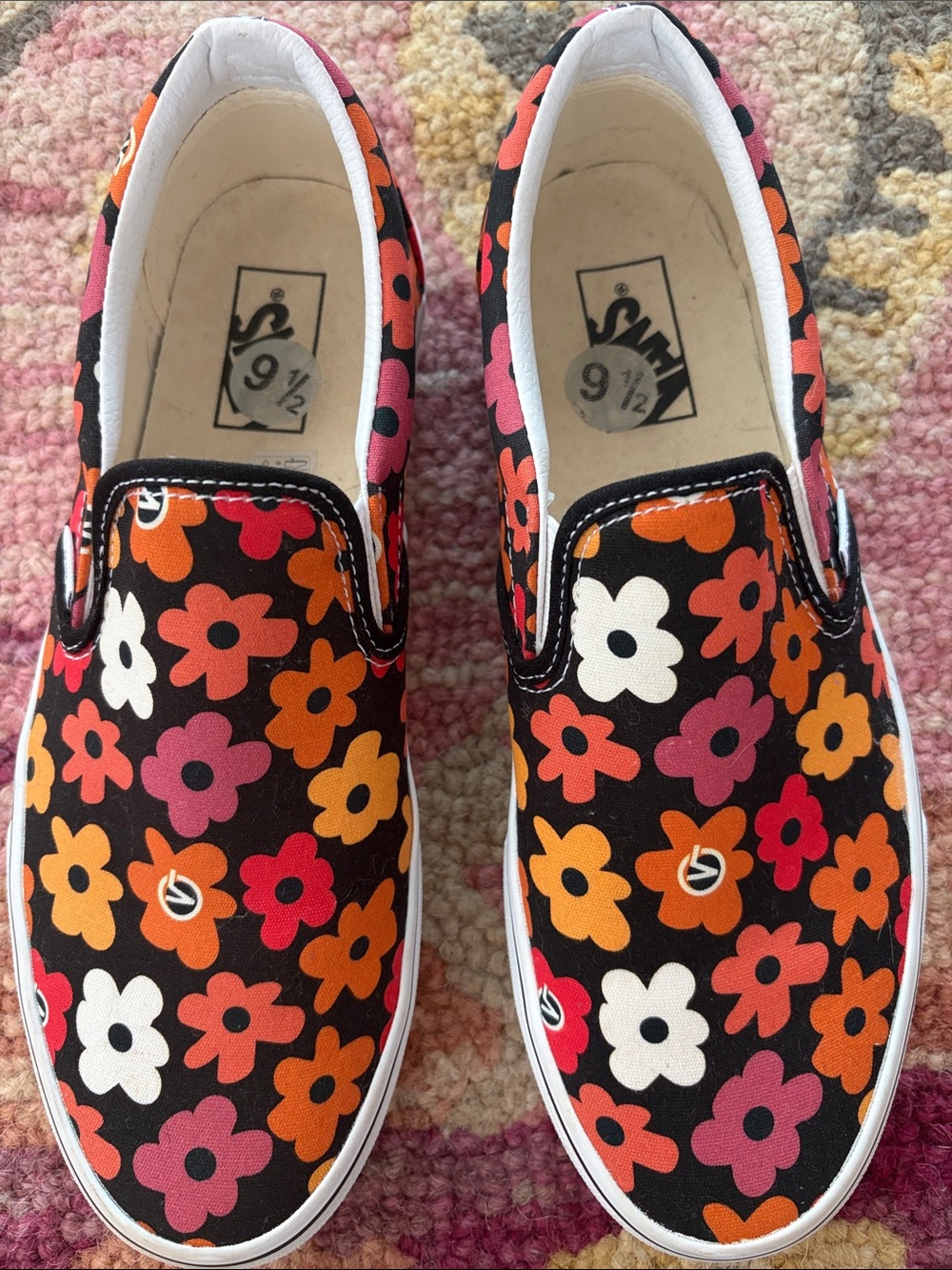 VANS Unisex Floral 70s Slip-On Sneakers